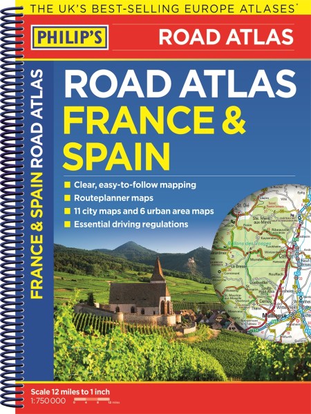 Philip’s France and Spain Road Atlas