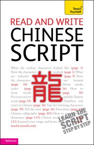 Read and write Chinese script: Teach Yourself