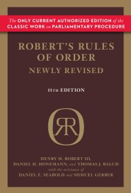 Robert's Rules of Order (Newly Revised, 11th edition)