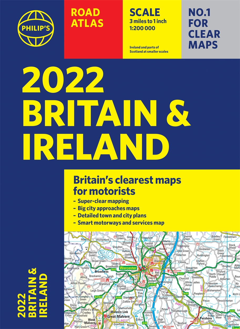 2022 Philip's Road Atlas Britain and Ireland by Hachette UK