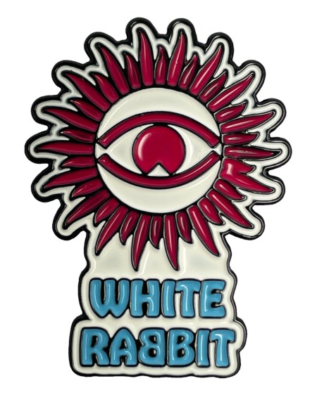 White Rabbit Pin Badge