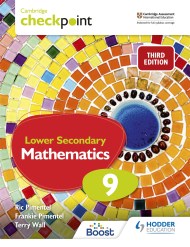 Cambridge Checkpoint Lower Secondary Mathematics Student’s Book 9