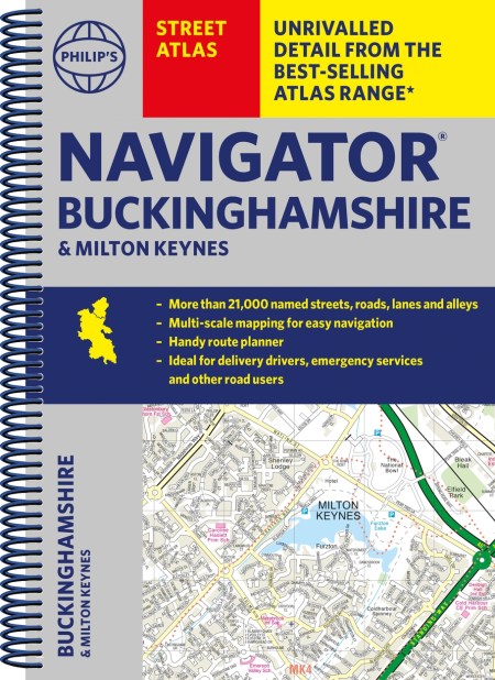 Philip’s Navigator Street Atlas Buckinghamshire and Milton Keynes