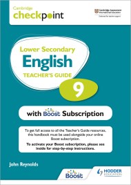 Cambridge Checkpoint Lower Secondary English Teacher’s Guide 9 with Boost Subscription