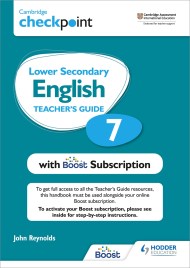 Cambridge Checkpoint Lower Secondary English Teacher’s Guide 7 with Boost Subscription