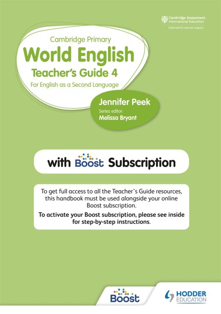 Cambridge Primary World English Teacher’s Guide Stage 4 with Boost Subscription