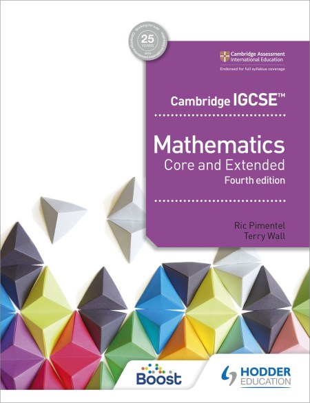 Cambridge IGCSE Mathematics Core and Extended 4th edition Boost eBook