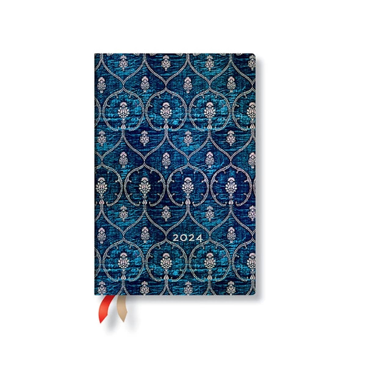 Blue Velvet Mini Verso 12 Month Dayplanner 2024 By Paperblanks