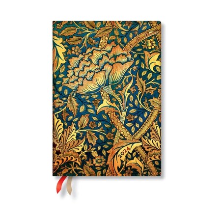 Morris Windrush (William Morris) Midi 12-month Dayplanner 2024