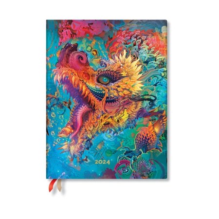 Humming Dragon (Android Jones Collection) Ultra 12-month Day-at-a-Time Dayplanner 2024