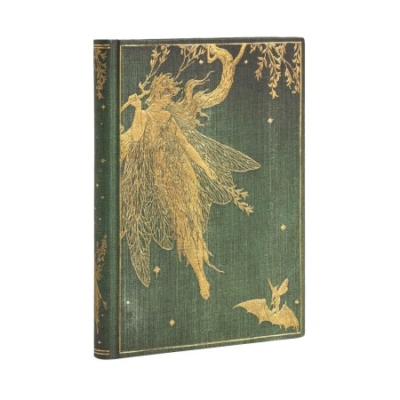 Olive Fairy Midi Unlined Hardcover Journal (Elastic Band Closure)