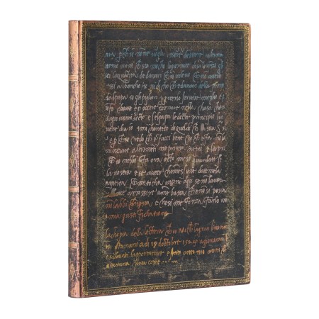 Michelangelo, Handwriting (Embellished Manuscripts Collection) Ultra Unlined Softcover Flexi Journal (Elastic Band Closure)