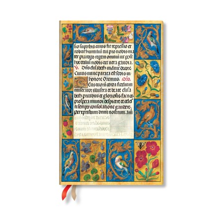 Spinola Hours (Ancient Illumination) Maxi 12-month Vertical Hardback Dayplanner 2025 (Elastic Band Closure)