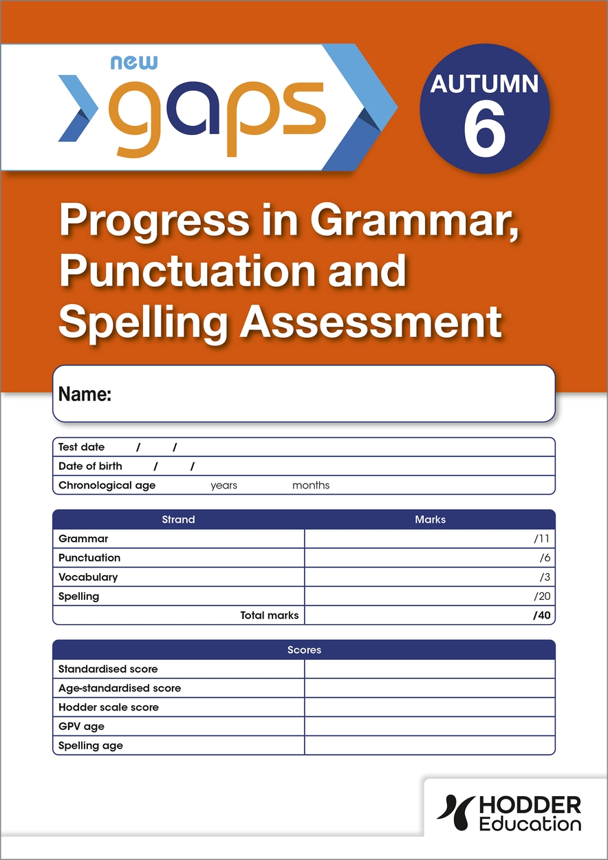 New Gaps Test Autumn Pk Progress In Grammar Punctuation And