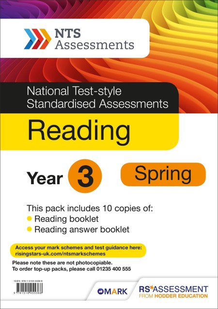 NTS Assessment Year 3 Spring Reading PK 10 (National Test-style Standardised Assessment)