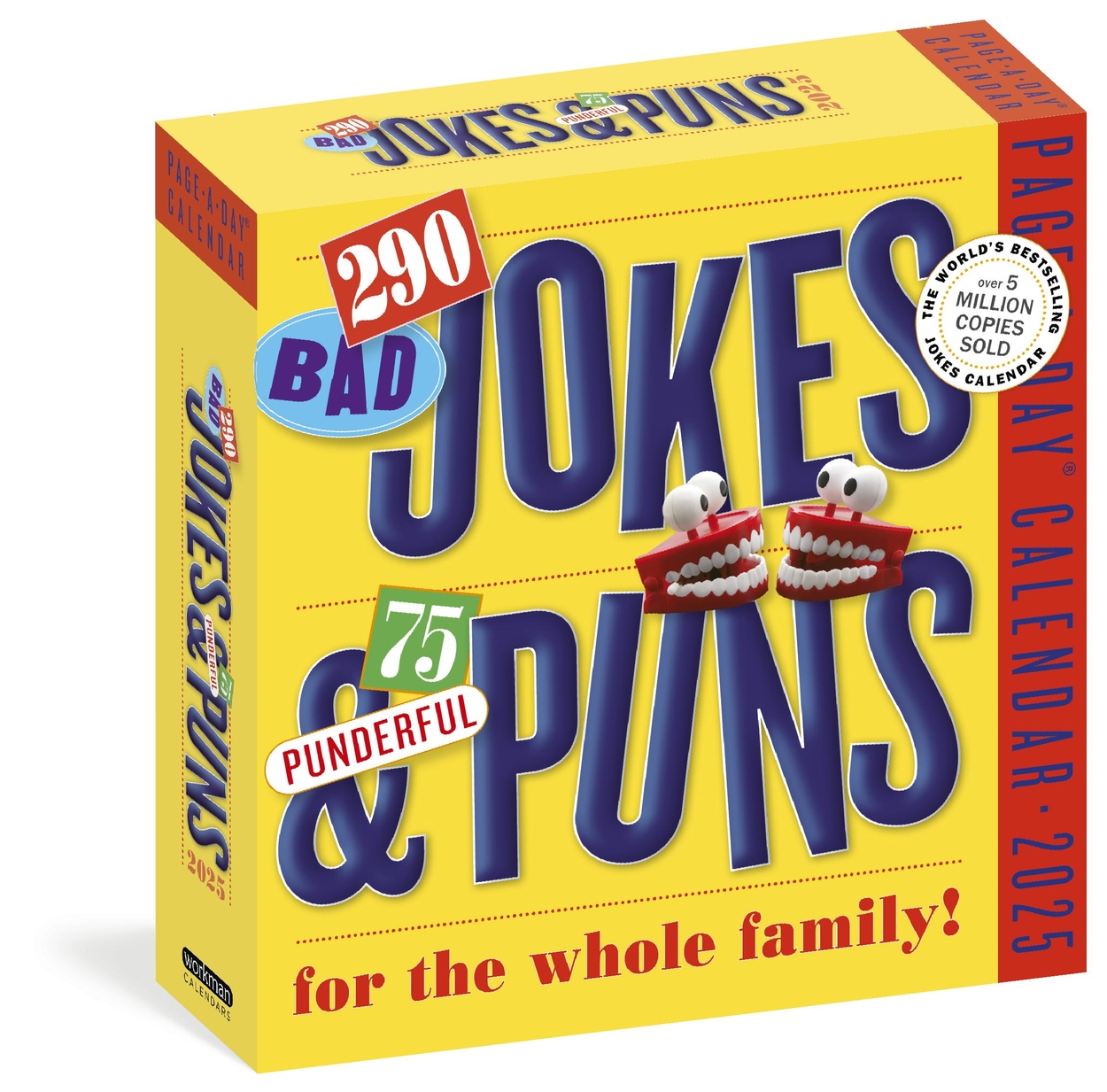 290 Bad Jokes & 75 Punderful Puns PageADay® Calendar 2025 by Workman