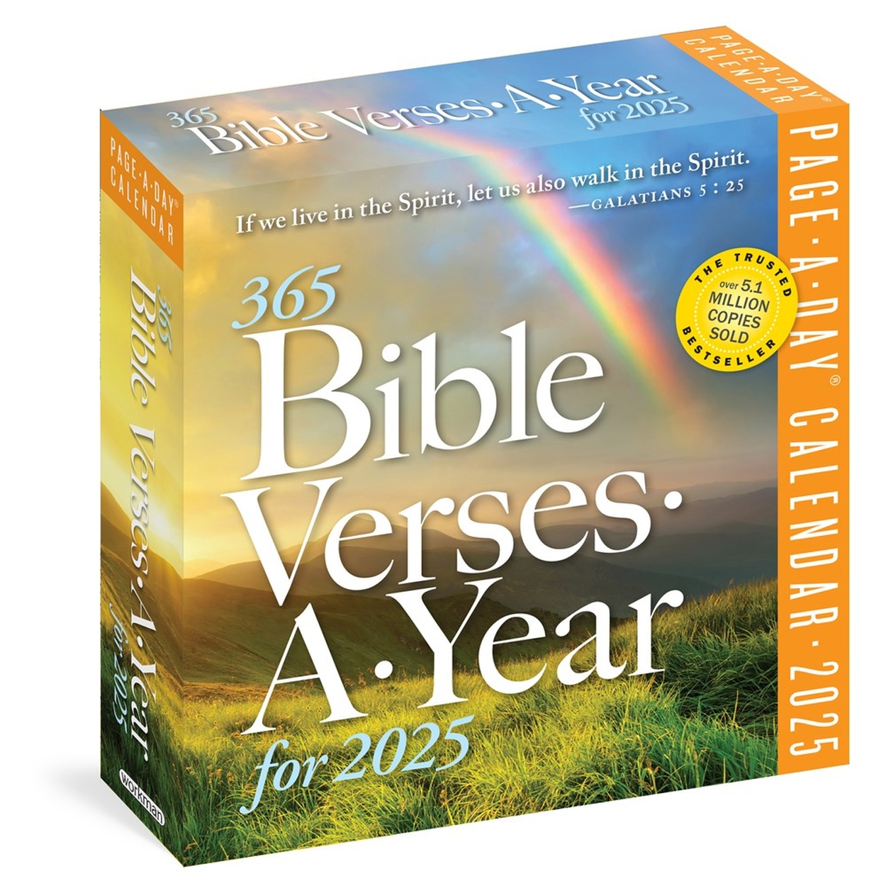 365 Bible VersesAYear PageADay Calendar 2025 by Workman Calendars