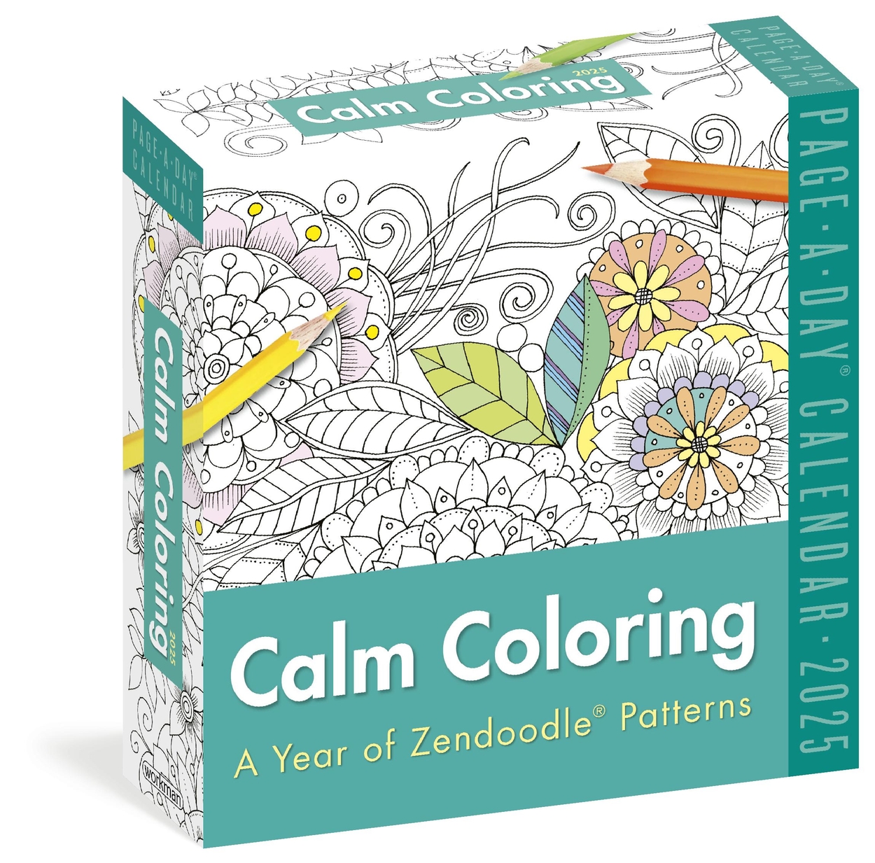 Calm Coloring Page-A-Day Calendar 2025 by Workman Calendars  Hachette UK