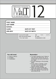 MaLT Test 12 PK10 (Mathematics Assessment for Learning and Teaching)