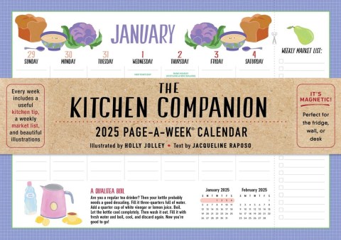 The Kitchen Companion Page-A-Week Calendar 2025