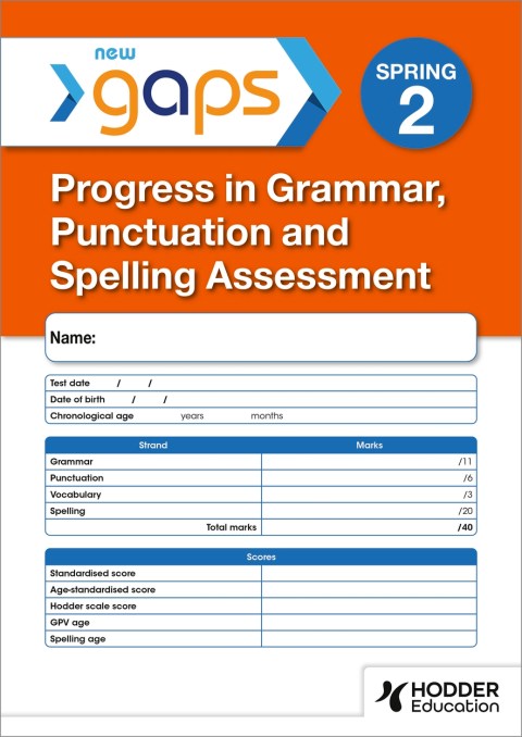 New GaPS Test 2, Spring PK10 (Progress in Grammar, Punctuation and Spelling Assessment)