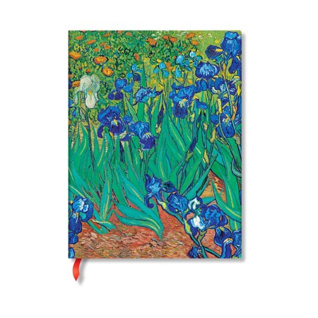 Van Gogh’s Irises Mini Lined Hardback Journal (Elastic Band Closure)