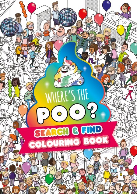 Where's the Poo? A search and find colouring book