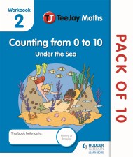 TeeJay Maths CfE Early Level Workbook 2 (Pack of 10): Counting from 0 to 10: Under the Sea