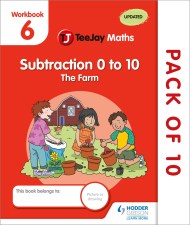 TeeJay Maths CfE Early Level Workbook 6 (Pack of 10): Subtraction 0 to 10: The Farm